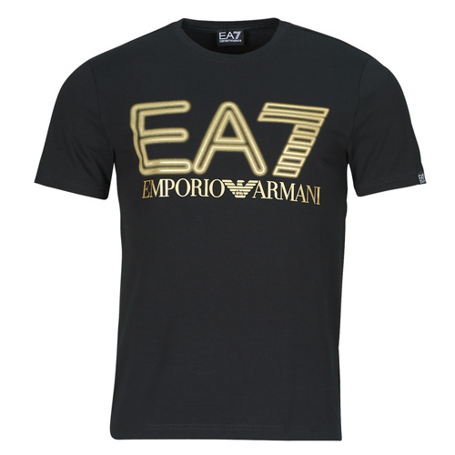 Oblačila Moški Majice s kratkimi rokavi Emporio Armani EA7 TSHIRT 3DPT37 Črna