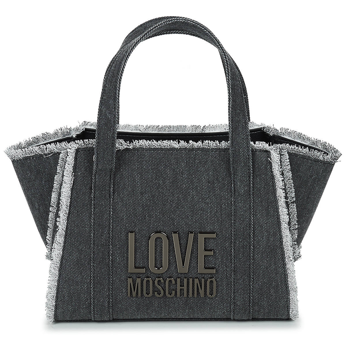Torbice Ženske Ročne torbice Love Moschino DENIM JC4316PP0I Siva