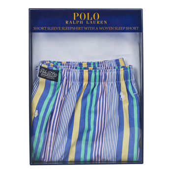 Polo Ralph Lauren S / S PJ SET-SLEEP-SET Bela / Večbarvna