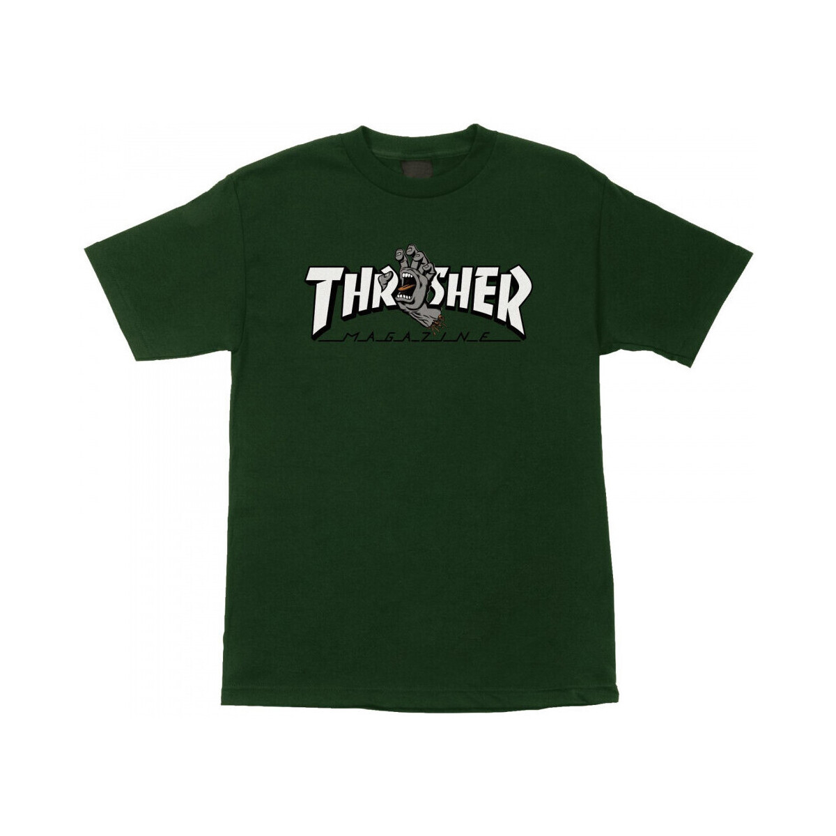 Oblačila Moški Majice & Polo majice Santa Cruz T-shirt thrasher screaming logo ss Zelena
