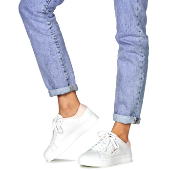 Calvin Klein Jeans CLASSIC CUPSOLE LOWLACEUP LTH Bela / Rožnata