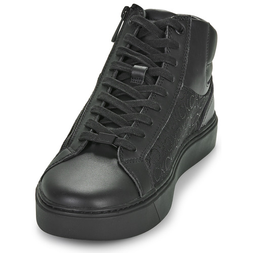 Calvin Klein Jeans HIGH TOP LACE UP W/ZIP MONO Črna