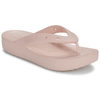 Čevlji  Ženske Japonke Crocs Classic Platform Flip W Rožnata