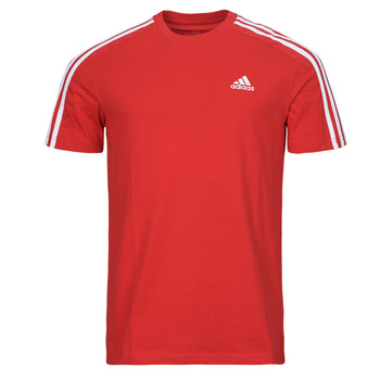 Oblačila Moški Majice s kratkimi rokavi Adidas Sportswear M 3S SJ T Rdeča / Bela