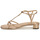 Čevlji  Ženske Sandali & Odprti čevlji Lauren Ralph Lauren FALLON-SANDALS-FLAT SANDAL Pozlačena