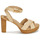 Čevlji  Ženske Sandali & Odprti čevlji Lauren Ralph Lauren SASHA-SANDALS-HEEL SANDAL Bež