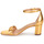 Čevlji  Ženske Sandali & Odprti čevlji Lauren Ralph Lauren LOGAN-SANDALS-HEEL SANDAL Pozlačena
