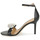 Čevlji  Ženske Sandali & Odprti čevlji Lauren Ralph Lauren ALLIE FLOWER-SANDALS-HEEL SANDAL Črna / Bela