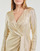 Oblačila Ženske Kratke obleke Lauren Ralph Lauren CINLAIT-LONG SLEEVE-COCKTAIL DRESS Pozlačena