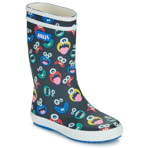 Čevlji  Otroci škornji za dež  Aigle LOLLY POP PLAY2 Modra