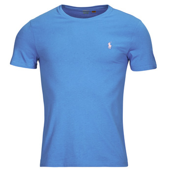 Oblačila Moški Majice s kratkimi rokavi Polo Ralph Lauren T-SHIRT AJUSTE EN COTON Modra / England / Modra