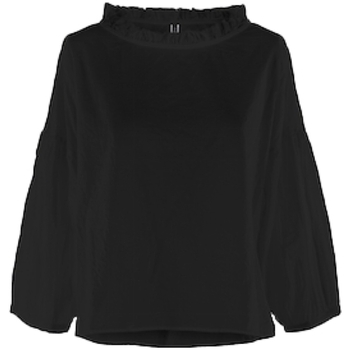 Oblačila Ženske Topi & Bluze Wendy Trendy Top 221153 - Black Črna