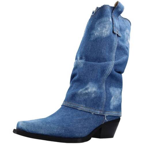 Čevlji  Ženske Škornji Metisse DX562 Modra