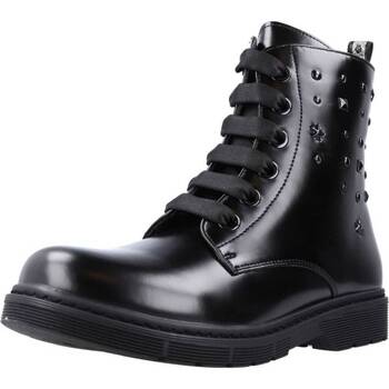 Čevlji  Deklice Škornji Asso AG15581 Črna