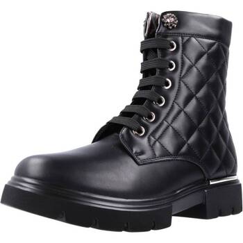 Čevlji  Deklice Škornji Asso AG15620 Črna