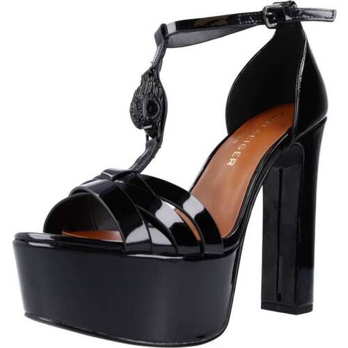 Čevlji  Ženske Sandali & Odprti čevlji Kurt Geiger London HAMPTON HIGH PLATFORM Črna