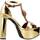 Čevlji  Ženske Sandali & Odprti čevlji Kurt Geiger London HAMPTON HIGH PLATFOR Pozlačena