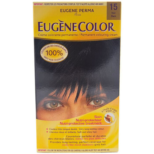 Lepota Ženske Barve za lase Eugene Perma Permanente Färbecreme Eugènecolor - 15 Noir Črna