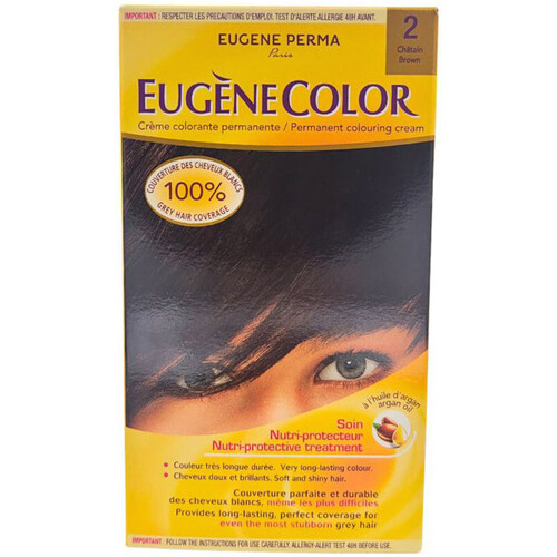 Lepota Ženske Barve za lase Eugene Perma Permanente Färbecreme Eugènecolor - 02 Chatain Bež