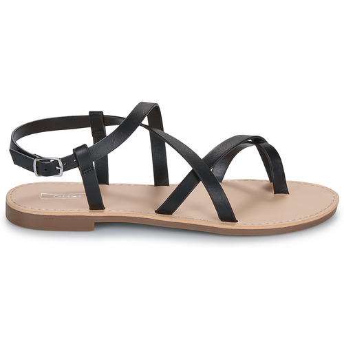 Only ONLMANDALA-15 FOIL CROSSOVER SANDAL Črna