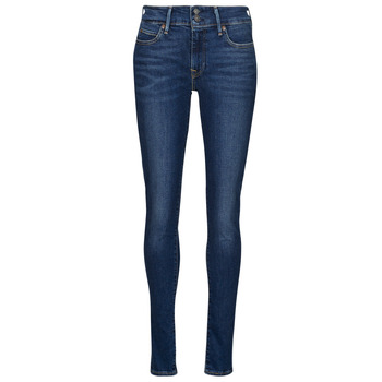 Oblačila Ženske Jeans skinny Levi's 711 DOUBLE BUTTON Modra / Wave