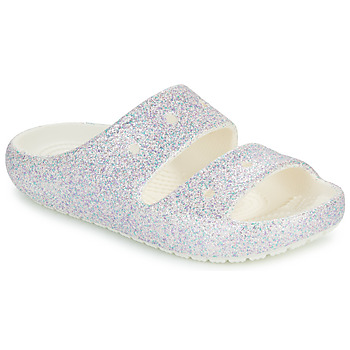 Crocs Classic Glitter Sandal v2 K Bela / Bleščeča
