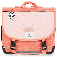 Torbice Deklice Šolska torba Pol Fox CARTABLE MOONLIGHT 35 CM Rožnata