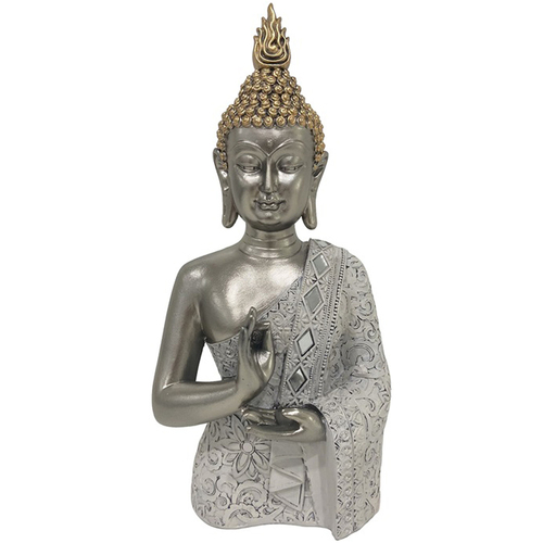 Dom Kipci in figurice Signes Grimalt Buddha Figura Srebrna