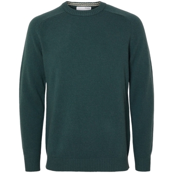 Oblačila Moški Puloverji Selected Noos New Coban Knit - Green Gables/Kelp Zelena
