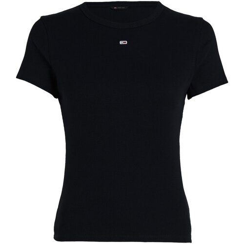 Oblačila Ženske Majice & Polo majice Tommy Jeans DW0DW17383 Črna