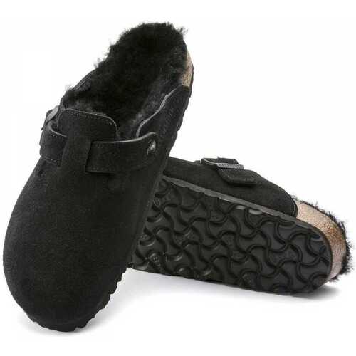 BIRKENSTOCK Boston shearling leve Črna
