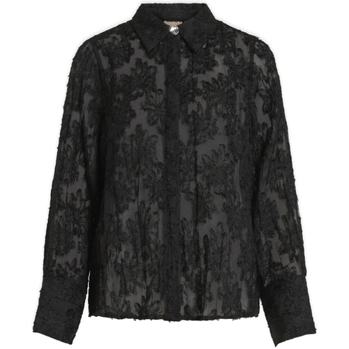 Oblačila Ženske Topi & Bluze Vila Kyoto Shirt L/S - Black Črna