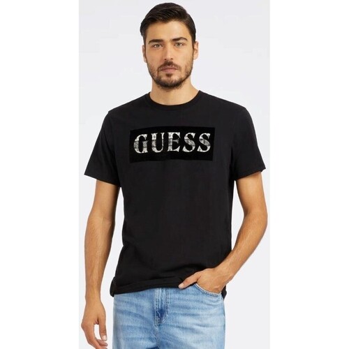 Oblačila Moški Majice s kratkimi rokavi Guess M4RI70K9RM1 Črna