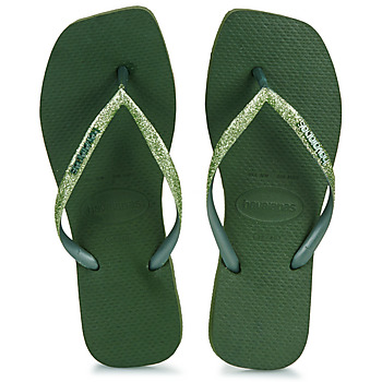 Čevlji  Ženske Japonke Havaianas SLIM SQUARE GLITTER Zelena
