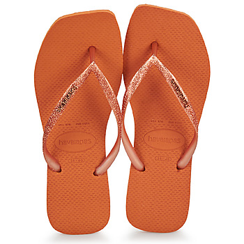 Čevlji  Ženske Japonke Havaianas SLIM SQUARE GLITTER Oranžna