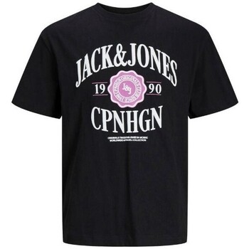 Oblačila Moški Majice s kratkimi rokavi Jack & Jones 12251899 JORLUCCA Črna
