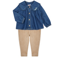 Oblačila Deklice Otroški kompleti Levi's LVG 2PC COLLARED TOP & LEGGING Modra / Bež