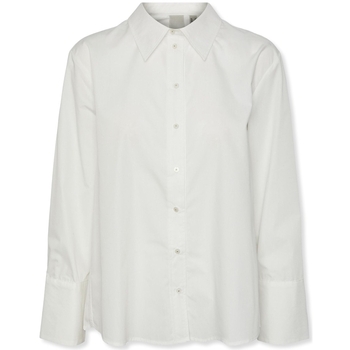 Oblačila Ženske Topi & Bluze Y.a.s YAS Roya Shirt L/S - Star White Bela