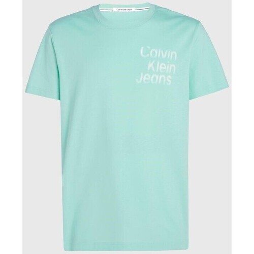 Oblačila Moški Majice s kratkimi rokavi Calvin Klein Jeans J30J325189CCP Modra