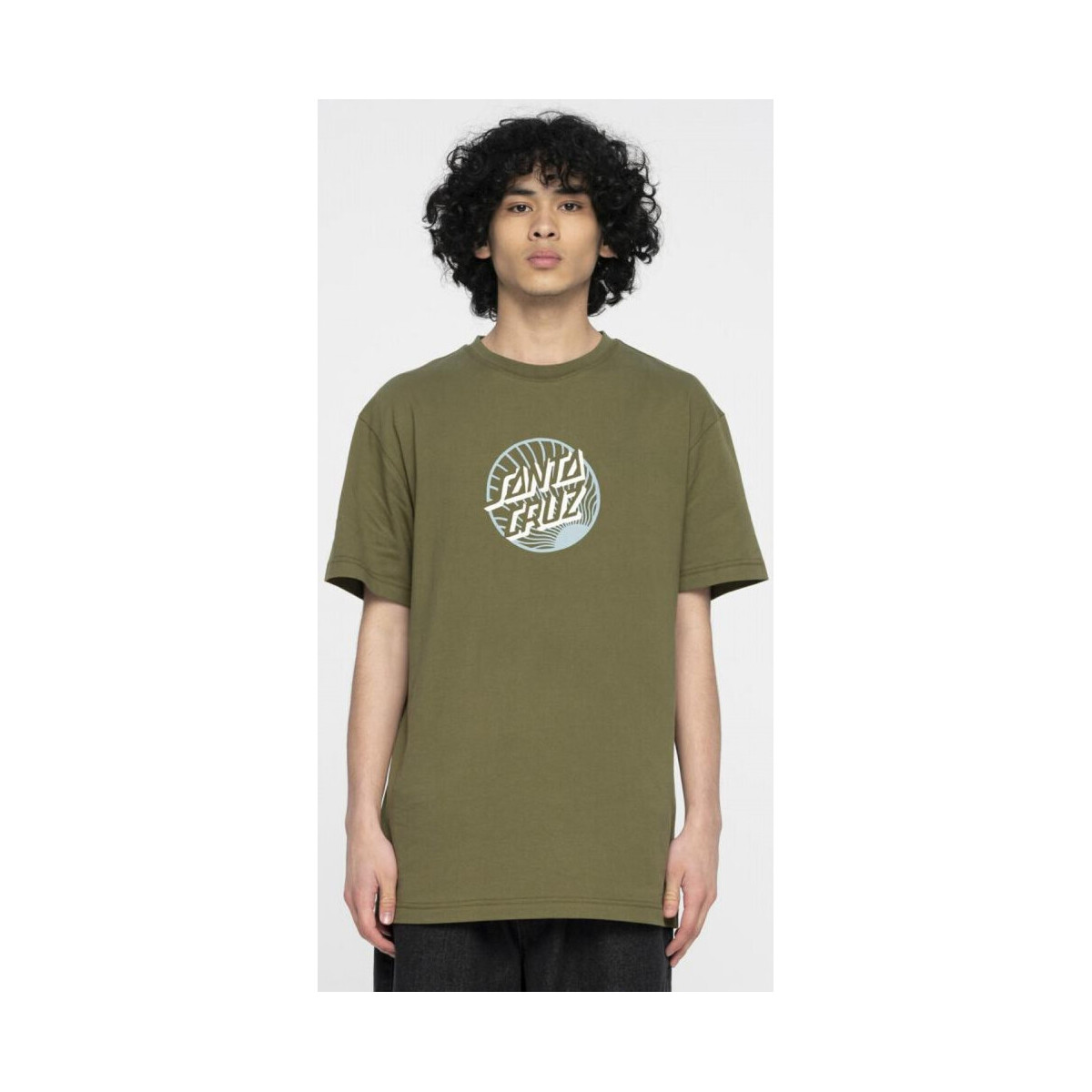 Oblačila Moški Majice & Polo majice Santa Cruz Retreat dot front t-shirt Zelena