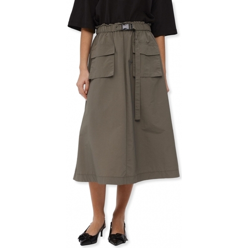 Oblačila Ženske Krila Object Skirt Beccy Long - Raven Zelena