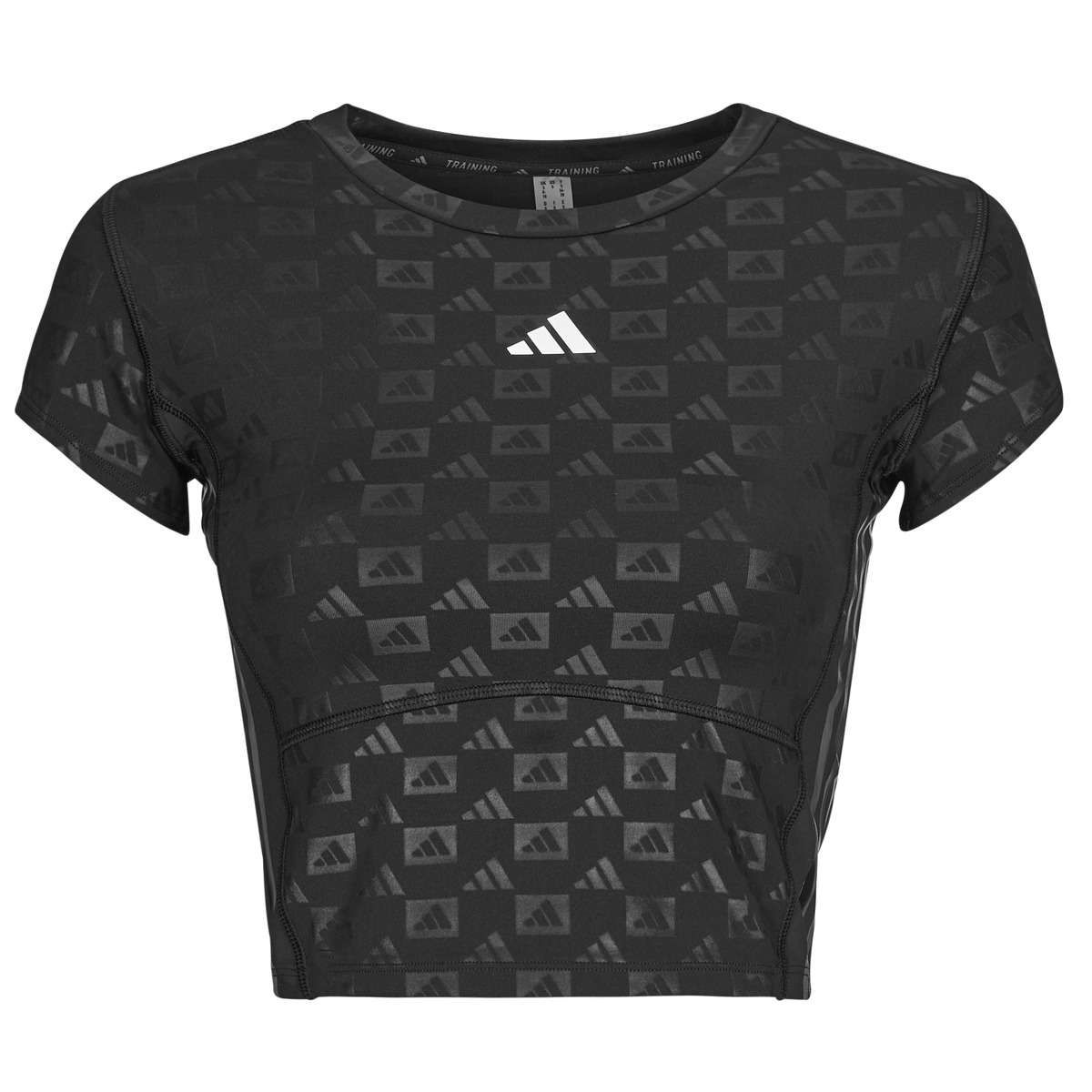 Oblačila Ženske Majice s kratkimi rokavi adidas Performance Hyperglam Training Emboss T-Shirt Črna