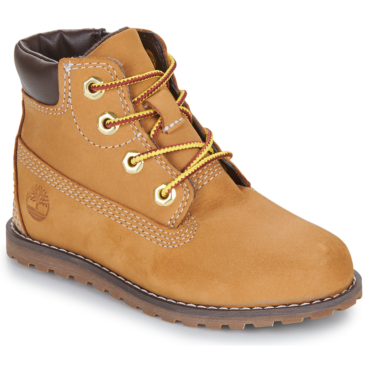 Čevlji  Otroci Polškornji Timberland POKEY PINE MID LACE UP WITH ZIP Kostanjeva