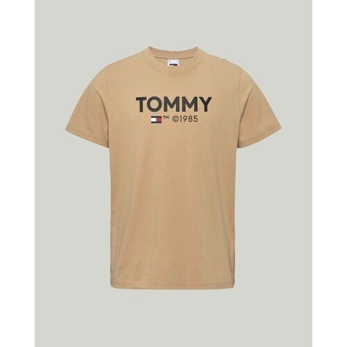 Oblačila Moški Majice s kratkimi rokavi Tommy Hilfiger DM0DM18264AB0 Bež