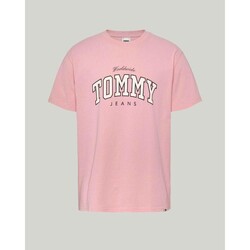 Oblačila Moški Majice s kratkimi rokavi Tommy Hilfiger DM0DM18287THA Rožnata