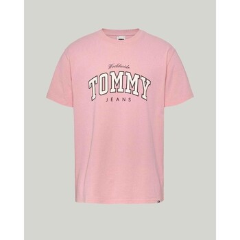 Oblačila Moški Majice s kratkimi rokavi Tommy Hilfiger DM0DM18287THA Rožnata