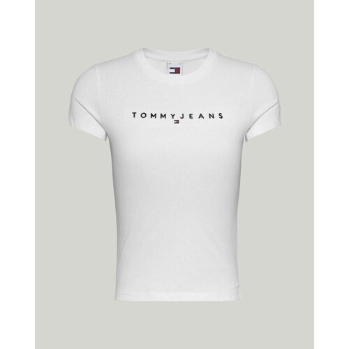 Oblačila Ženske Majice & Polo majice Tommy Hilfiger DW0DW17361YBR Bela