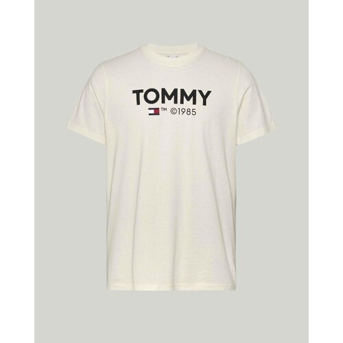 Oblačila Moški Majice s kratkimi rokavi Tommy Hilfiger DM0DM18264YBH Bela
