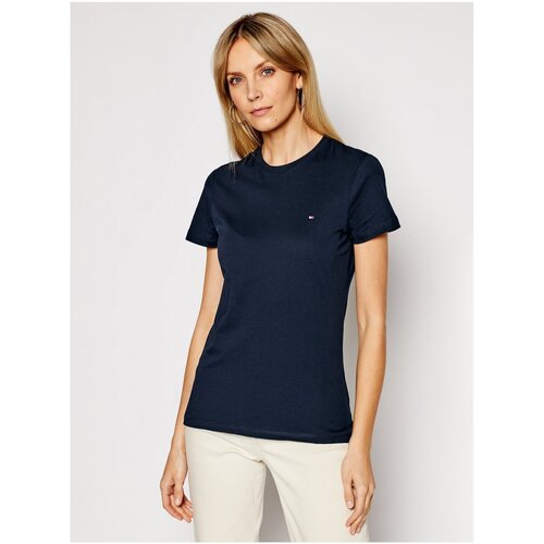 Oblačila Ženske Majice & Polo majice Tommy Hilfiger WW0WW22043 Modra