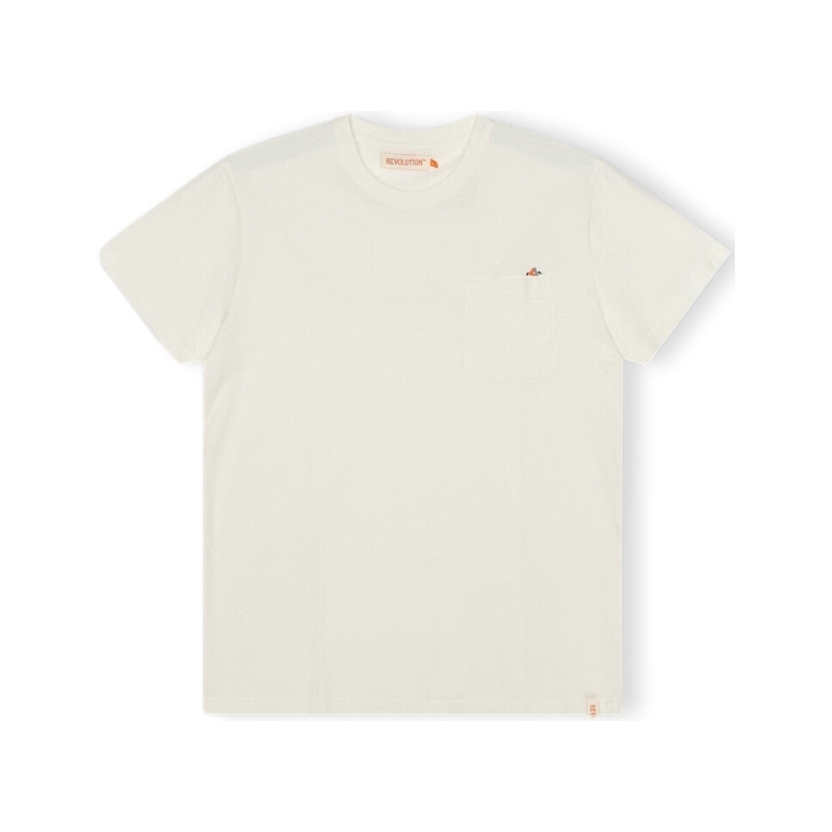 Oblačila Moški Majice & Polo majice Revolution T-Shirt Regular 1341 BOR - Off-White Bela